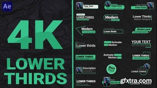 Videohive Lower Thirds Pack 4K 48808169