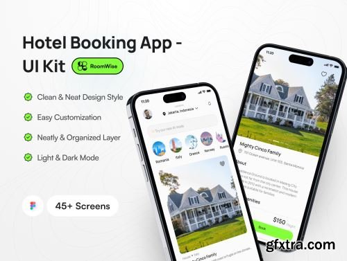 RoomWise - Hotel Booking App UI Kit Ui8.net