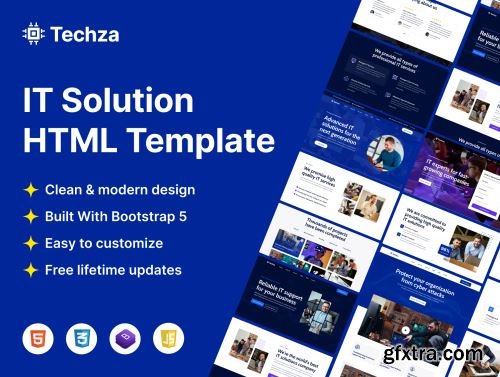 Techza - IT Solutions & Services HTML Templates Ui8.net