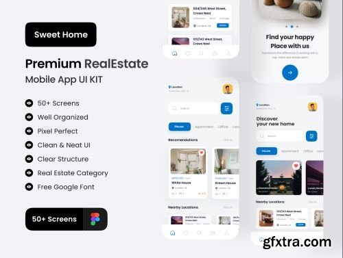 SweetHome -Real Estate App UI Kit Ui8.net