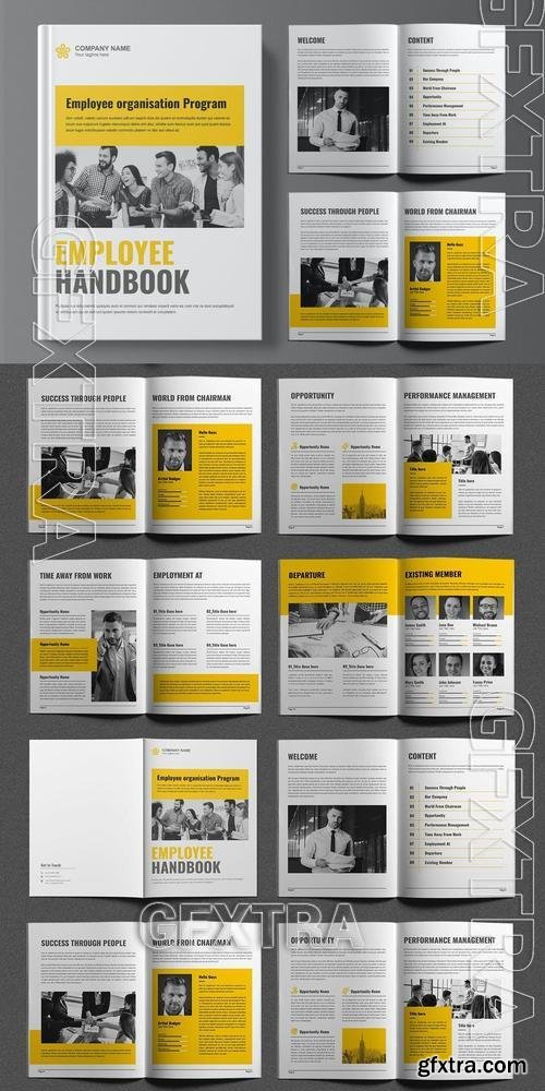 Employee Handbook Brochure Design Template FVPNGX5