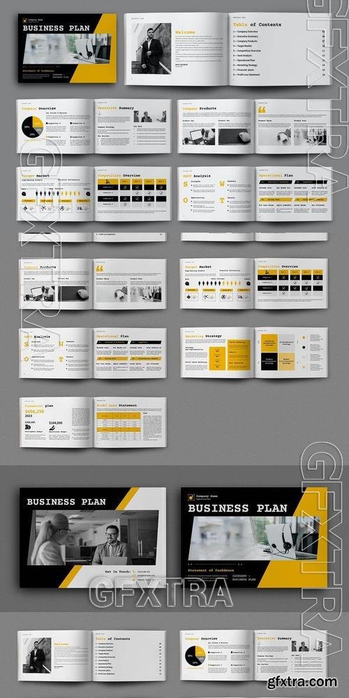 Business Plan Brochure Design Template 2PCTXLY