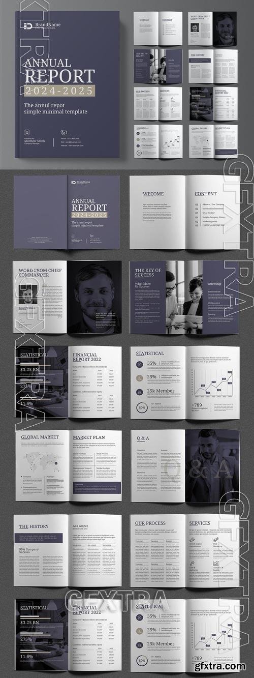 Annual Report Brochure Design Template 5JLFW23