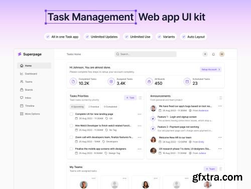 Task and Project Management App Ui8.net