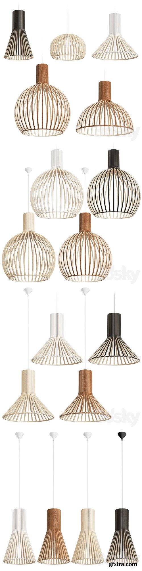 Secto Design Wooden Lamps