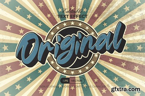 Original Text Effect Vintage Style QWLUCYV