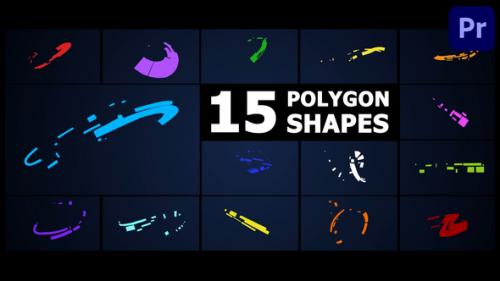 Videohive - Polygon Shapes | Premiere Pro MOGRT - 48522528