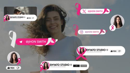 Videohive - Breast Cancer Awareness Month Youtube Pack - Morgt - 48538325
