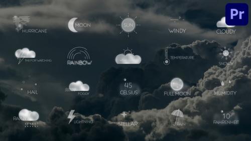 Videohive - Weather Titles | Premiere Pro MOGRT - 48542269