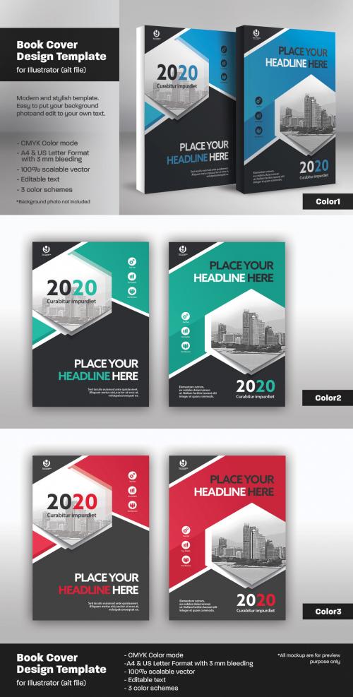 Adobe Stock - Book Cover Layout Set 13 - 122811136