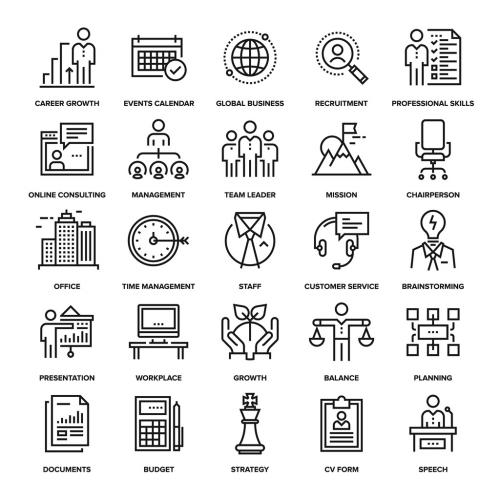 Adobe Stock - Corporate Business Icons Set 02 - 123293851