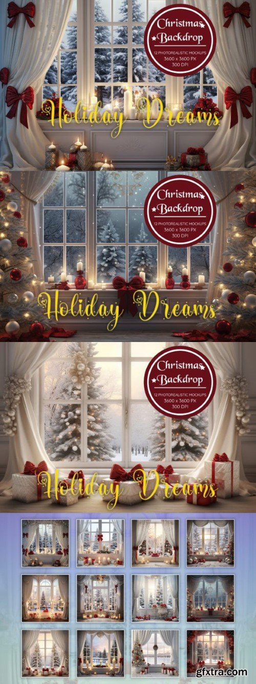 Christmas Backdrop - Holiday Dreams