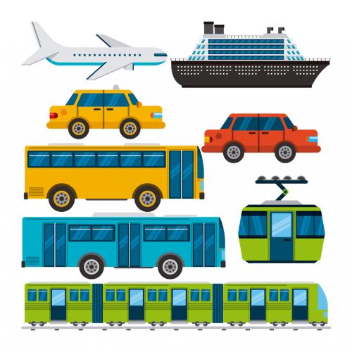 Adobe Stock - 8 Large and Detailed Transportation Icons - 124071074