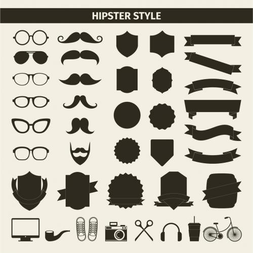 Adobe Stock - 39 Trendy Lifestyle Product and Item Silhouette Icons - 124166973