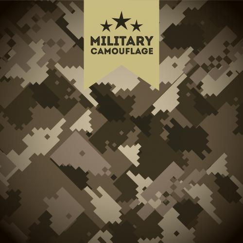 Adobe Stock - Brown Military Digital Camouflage Pattern - 125535046