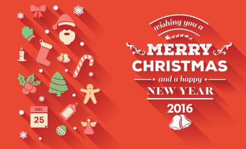 Adobe Stock - Wishing You a Merry Christmas Card - 128517233