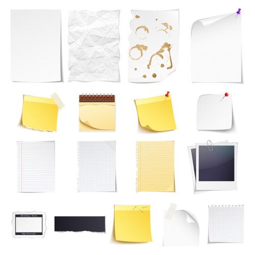 Adobe Stock - 17 Assorted Paper Illustrations - 132165020