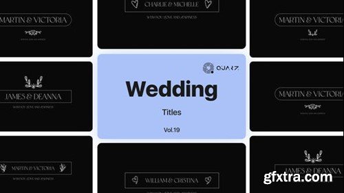 Videohive Wedding Titles Vol. 19 48929019