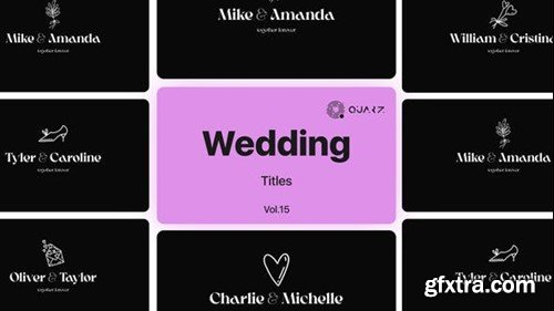 Videohive Wedding Titles Vol. 15 48928957