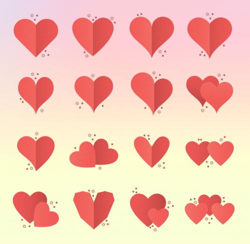 Adobe Stock - Hearts Icon Pack 1 - 135461548