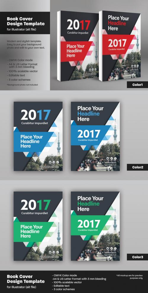 Adobe Stock - Book Cover Layout Set 53 - 136982401