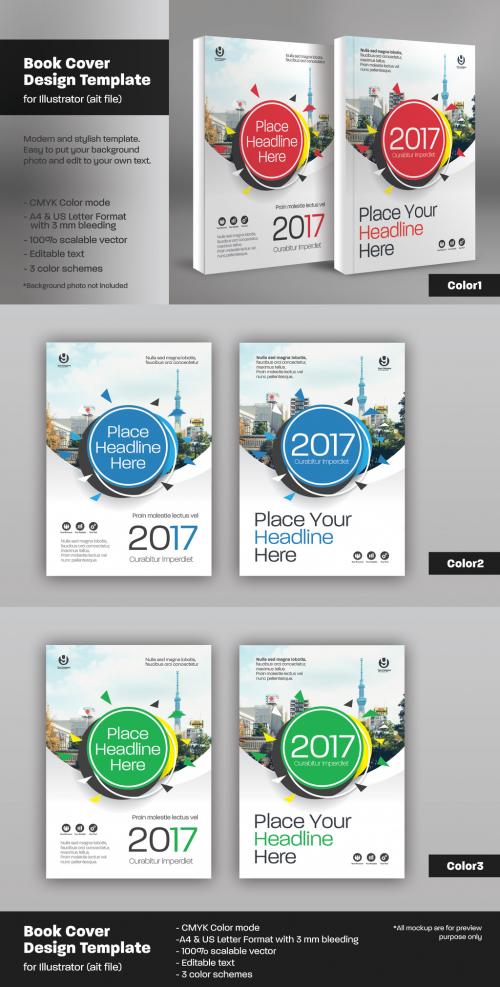 Adobe Stock - Book Cover Layout Set 57 - 136982426