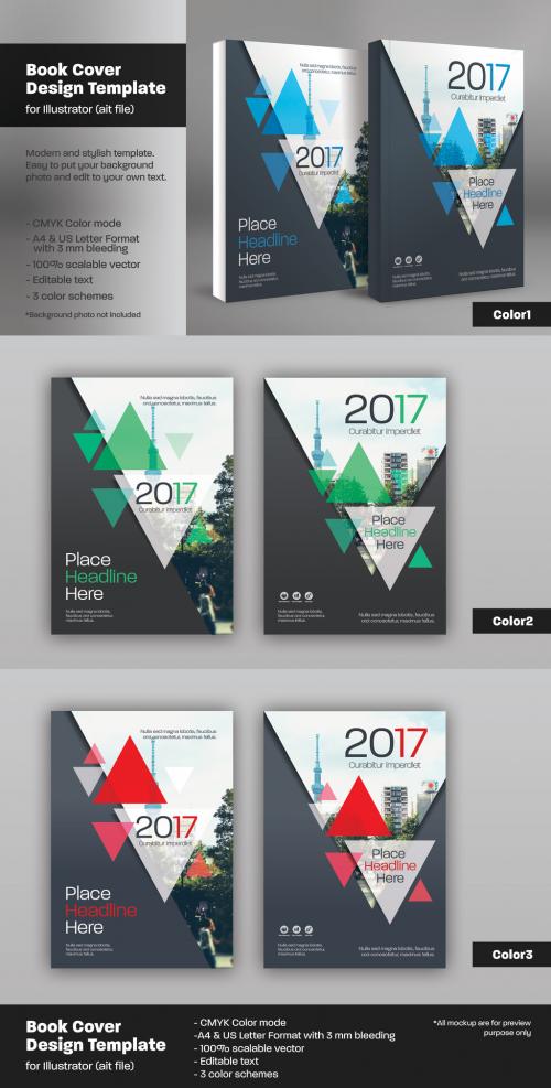 Adobe Stock - Book Cover Layout Set 58 - 136982433