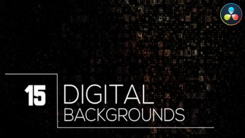 Videohive - Digital Backgrounds for DaVinci Resolve - 48415306