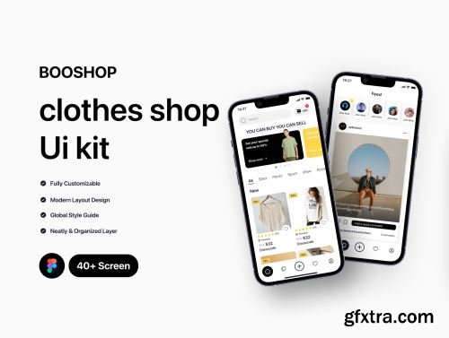 Booshop-clothes shop Ui kit Ui8.net