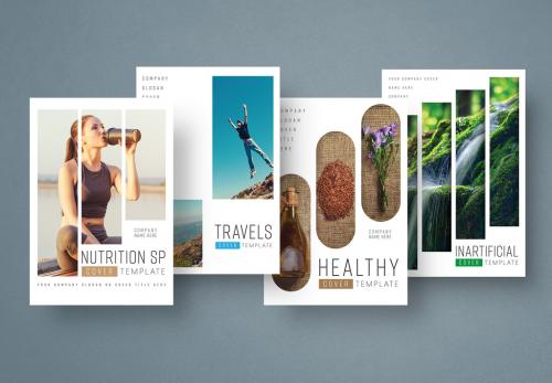 Adobe Stock - Fitness and Lifestyle Flyer Layout Set 2 - 163847852