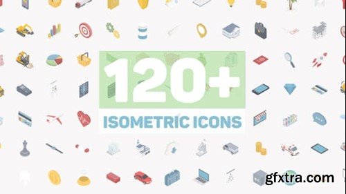 Videohive Isometric Icons 21410434