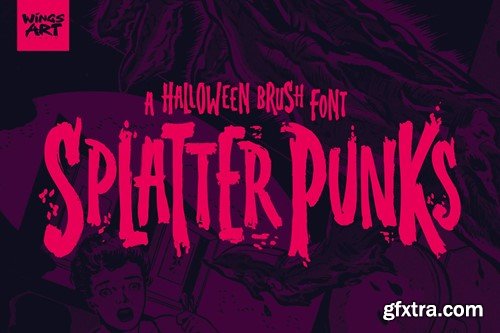 Splatterpunks - A Halloween Brush Font 6TXZJ9P