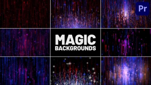 Videohive - Collection of Magic Backgrounds for Premiere Pro - 48431489