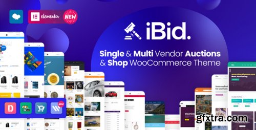 Themeforest - iBid - Multi Vendor Auctions WooCommerce Theme 24923136 v3.9 - Nulled