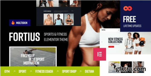Themeforest - Fortius v2.3.0 - Sports & Fitness Elementor WordPress Theme NULLED