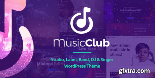 Themeforest - Music Club - Band & DJ 20177253 v1.2.7 - Nulled