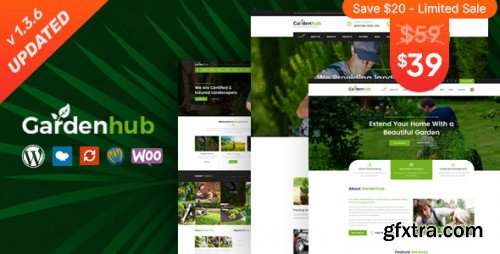 Themeforest - Garden HUB - Lawn & Landscaping WordPress Theme 20200747 v1.3.8 - Nulled