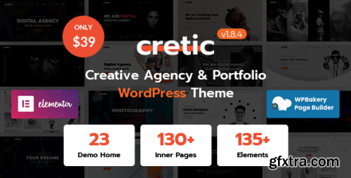 Themeforest - Cretic - Creative Agency 25572970 v1.8.4 - Nulled