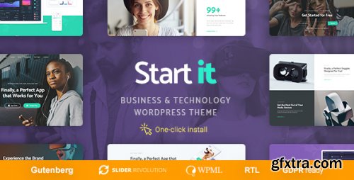 Themeforest - Start It - Technology & Startup WordPress Theme 21098398 v1.1.8 - Nulled