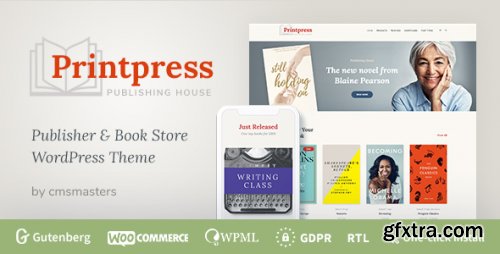 Themeforest - Printpress - Book Publishing WordPress Theme 24014694 v1.1.4 - Nulled