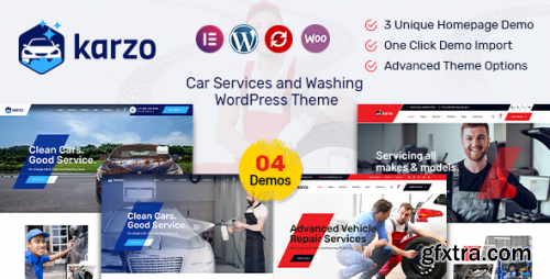 Themeforest - Karzo - Car Service & Washing WordPress Theme 35478724 v1.7 - Nulled
