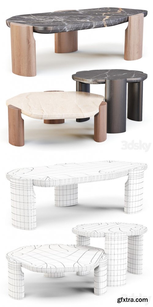 Collection Particuliere LOB Low – Coffee and Side Tables