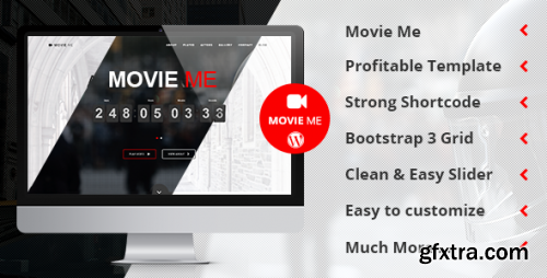 Themeforest - Movie Me - One Page Responsive WordPress Theme 9516307 v5.7 - Nulled
