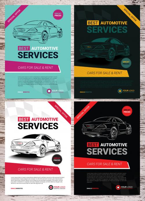 Adobe Stock - Automotive Services Flyer Layouts 9 - 169854294