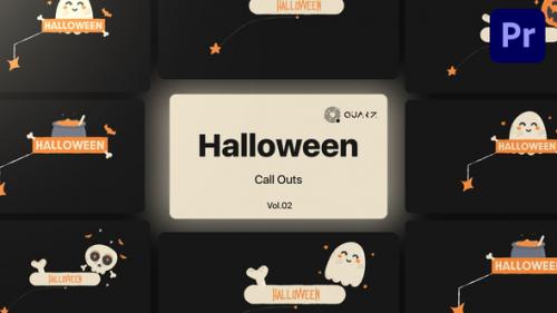 Videohive - Halloween Call Outs for Premiere Pro Vol. 02 - 48439341