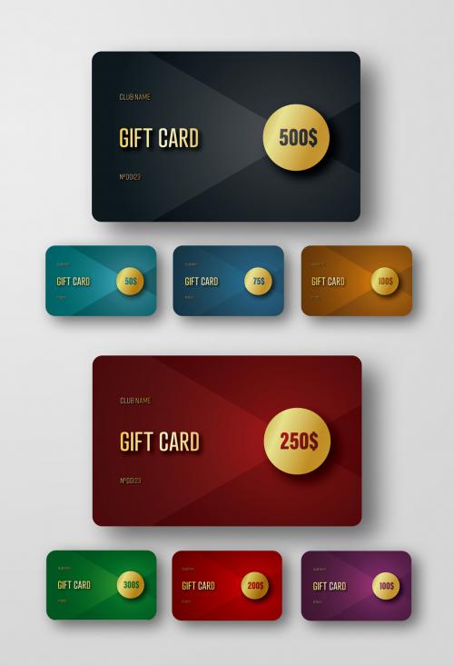 Adobe Stock - 8 Gift Card Layouts 1 - 174599277