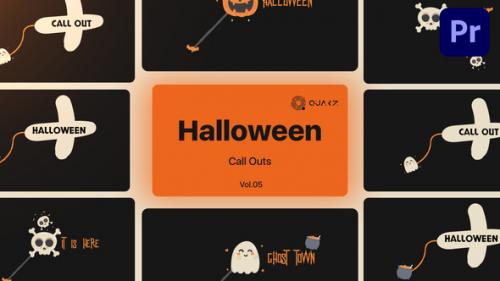 Videohive - Halloween Call Outs for Premiere Pro Vol. 05 - 48439409