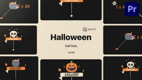 Videohive - Halloween Call Outs for Premiere Pro Vol. 06 - 48439419