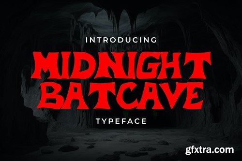 Midnight Batcave Font 879DTWH