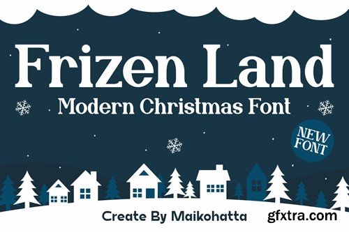 Frizen Land - Modern Christmas Font T3SDF6U
